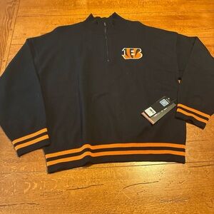 NFL Black and Orange Women's Cowl Neck Sweater